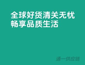全球好货，清关无忧，畅享品质生活