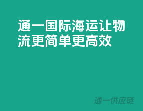通一国际海运，让物流更简单，更高效！