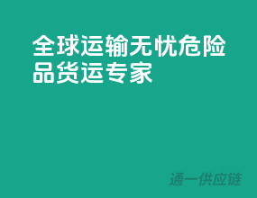 全球运输无忧，危险品货运专家