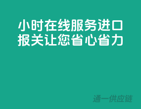 24小时在线服务，进口报关让您省心省力！