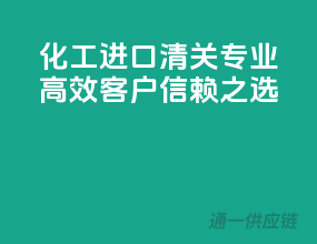 化工进口清关，专业高效，客户信赖之选