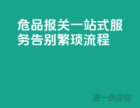 危品报关一站式服务，告别繁琐流程