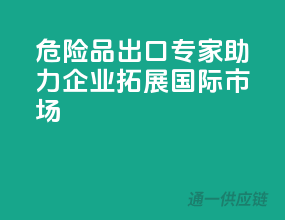 危险品出口专家，助力企业拓展国际市场