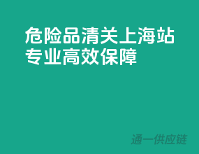 危险品清关上海站，专业高效保障