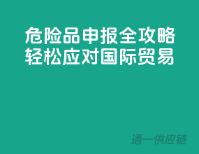 危险品申报全攻略，轻松应对国际贸易