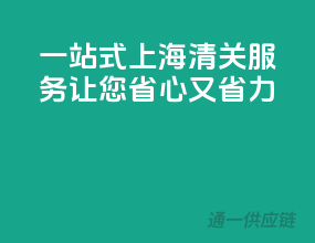 一站式上海清关服务，让您省心又省力