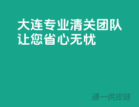 大连专业清关团队，让您省心无忧！
