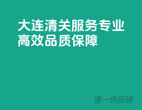 大连清关服务，专业高效，品质保障！