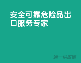 安全可靠，危险品出口服务专家