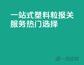 一站式塑料粒报关服务，热门选择