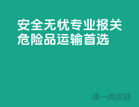 安全无忧，专业报关，危险品运输首选