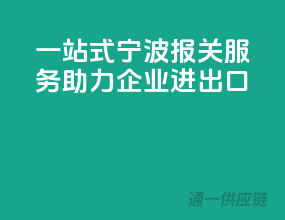 一站式宁波报关服务，助力企业进出口