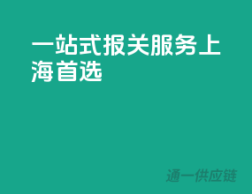 一站式报关服务，上海首选