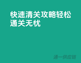 快速清关攻略，轻松通关无忧