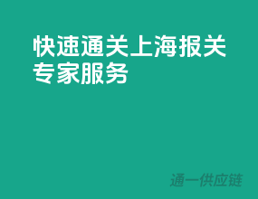 快速通关，上海报关专家服务