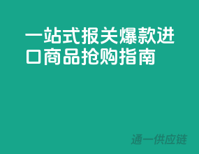 一站式报关，爆款进口商品抢购指南