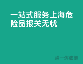 一站式服务，上海危险品报关无忧