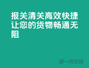 报关清关，高效快捷，让您的货物畅通无阻
