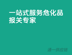 一站式服务，危化品报关专家