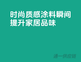 时尚质感涂料，瞬间提升家居品味