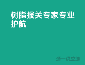 树脂报关专家，专业护航