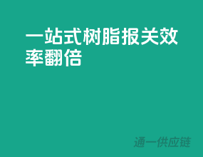 一站式树脂报关，效率翻倍