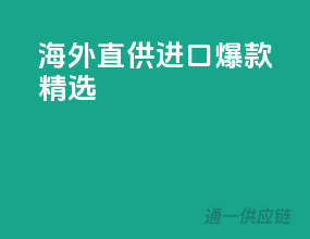 海外直供，进口爆款精选
