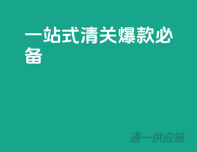 一站式清关，爆款必备