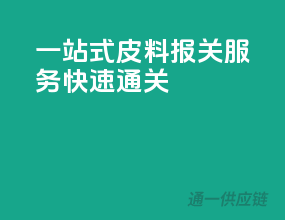 一站式皮料报关服务，快速通关