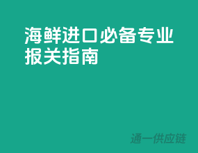 海鲜进口必备，专业报关指南