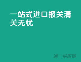 一站式进口报关，清关无忧
