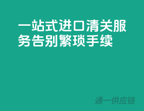 一站式进口清关服务，告别繁琐手续